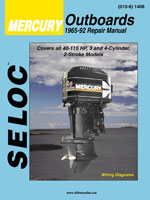 SELOC REPAIR MANUAL MERCURY 3-4 CYL 40-115HP 1965-89' VOL II