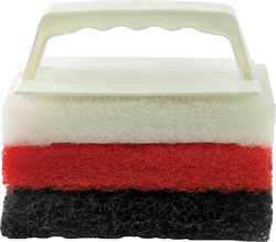 STAR BRITE&REG; SCRUB PAD KIT WITH HANDLE 1 EACH COURSE, MEDIUM, FINE