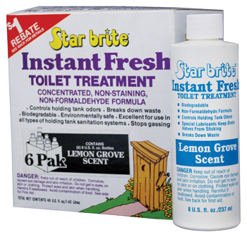 STAR BRITE&REG; INSTANT FRESH TOILET TREATMENT LEMON 8 OZ 6-PACK