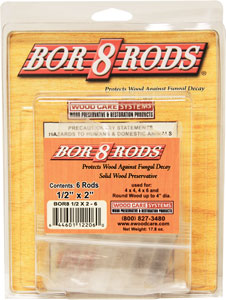 SYSTEM THREE BOR-8-RODS 1/2" X 2" 6 PACK