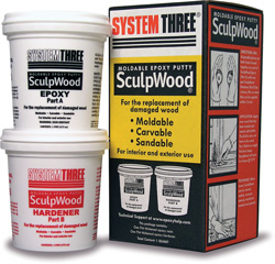 SYSTEM THREE SCULPWOOD PUTTY 2 PINT KIT
