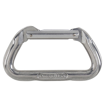CARABINER STANDARD D NONLOCKING SMS 31 KN = 6696 LBS