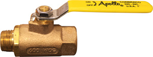 BALL VALVE 3/4" TESTCOCK MALE/FEMALE