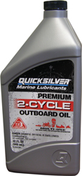 MERCURY QUICKSILVER PREMIUM 2-STROKE ENGINE OIL TCW3 QUART