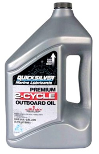 QUICKSILVER PREMIUM 2-STROKE ENGINE OIL TC-W3 GALLON