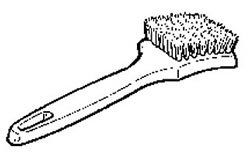 BRUSH CLEANING MAXI SCRUB 2 1/2" X 8 1/2" BRASS