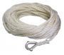 ROCKPOINT ROPE ANCHOR LINE 3-STRAND NYLON WITH NYLON THMBLE 5/8" X 200'