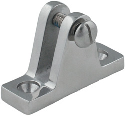 TACO MARINE RAIL FITTING DECK HINGE SS 90 DEG STRAIGHT