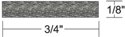 TACO MARINE GASKET HATCH TAPE BLACK 1/8" X 3/4" X 8'