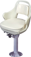 TODD CHAIR HELMSMAN SLIDER WITH 15" ALUM PEDESTAL