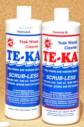 TE-KA TEAK WOOD CLEANER 1/2 GALLON KIT