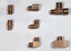 TRIDENT MARINE LPG BRASS FITTING  3/8" MALE NPT X 3/8" MALE FLARE
