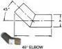CENTEK MARINE EXHAUST 45 DEGREE ELBOW VERNATUBE FIBERGLASS 8" X 19.31"