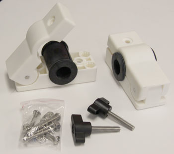 RAIL FITTING CLAMP-ON JAW NYLON 3/4" 1" & 1 1/4"