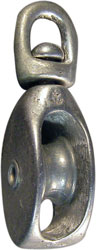 PULLEY ALUM AWNING 1 1/4" WITH SWIVEL EYE
