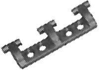 BOMAR P2000-117 HINGE PERFORMANCE HATCH BLACK 1 HINGE PER PKG (2 SCREWS)