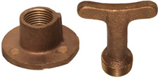 BUCK ALGONQUIN DRAIN PLUG WITH TEE HANDLE 1/2" N.P.T.