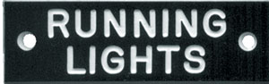 IDENTI-PLATE RUNNING LIGHTS