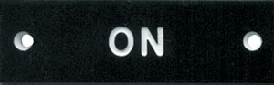 IDENTI-PLATE ON