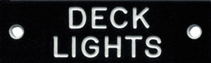 IDENTI-PLATE DECK LIGHTS