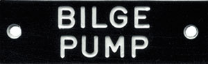 BERNARD IDENTI-PLATE BILGE PUMP