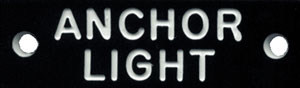 IDENTI-PLATE ANCHOR LIGHT