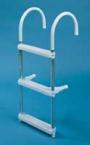 DRIFTER MARINE 3STEP ALUMINUM LADDER 11" HOOK 36"LONG 15" WIDE