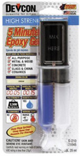 DEVCON EPOXY GEL 5 MINUTE DRIES FAST WATERPRF ABS REPAIR
