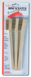 ARROWORTHY WIRE BRUSH BRASS WOOD HANDLE SMALL (PACK OF 3)