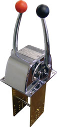 CONTROL TWIN DUAL LEVER THROTTLE & SHIFT 33C HARWARE INCLUDED