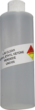 FIBERLAY FIBERGLASS HARDENER MEKP ORGANIC PEROXIDE CLEAR 8 OZ