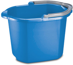 PAIL BUCKET DUAL SPOUT PLASTIC HANDLE 16 QUART