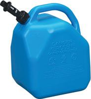 KEROSENE CONTAINER BLUE PLASTIC SPILL PROOF 5 GALLON