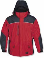 JACKET TEMPEST II RED W/CHARCOAL TRIM LARGE