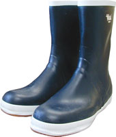 BOOT YACHT 10" SIZE 8 NAVY W/WHITE SOLE